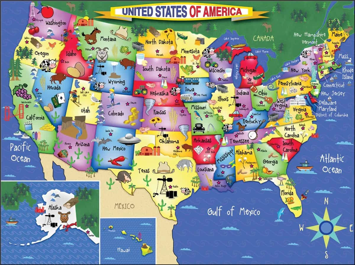 United States Of America (1021pz) - 300 Piece Jigsaw Puzzle 3 United States Of America (1021pz) - 300 Piece Jigsaw Puzzle