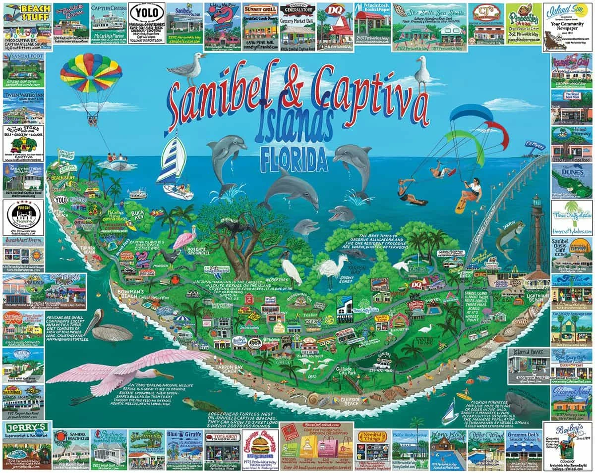 Sanibel & Captiva Islands (1042pz) - 1000 Piece Jigsaw Puzzle 3 Sanibel & Captiva Islands (1042pz) - 1000 Piece Jigsaw Puzzle