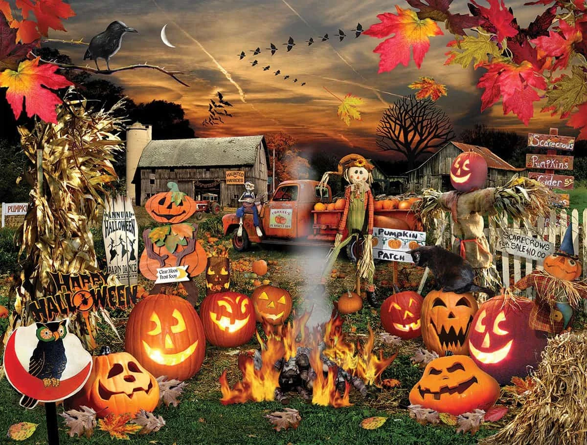Jack O Lanterns (1120pz) - 1000 Pieces 3 Jack O Lanterns (1120pz) - 1000 Pieces