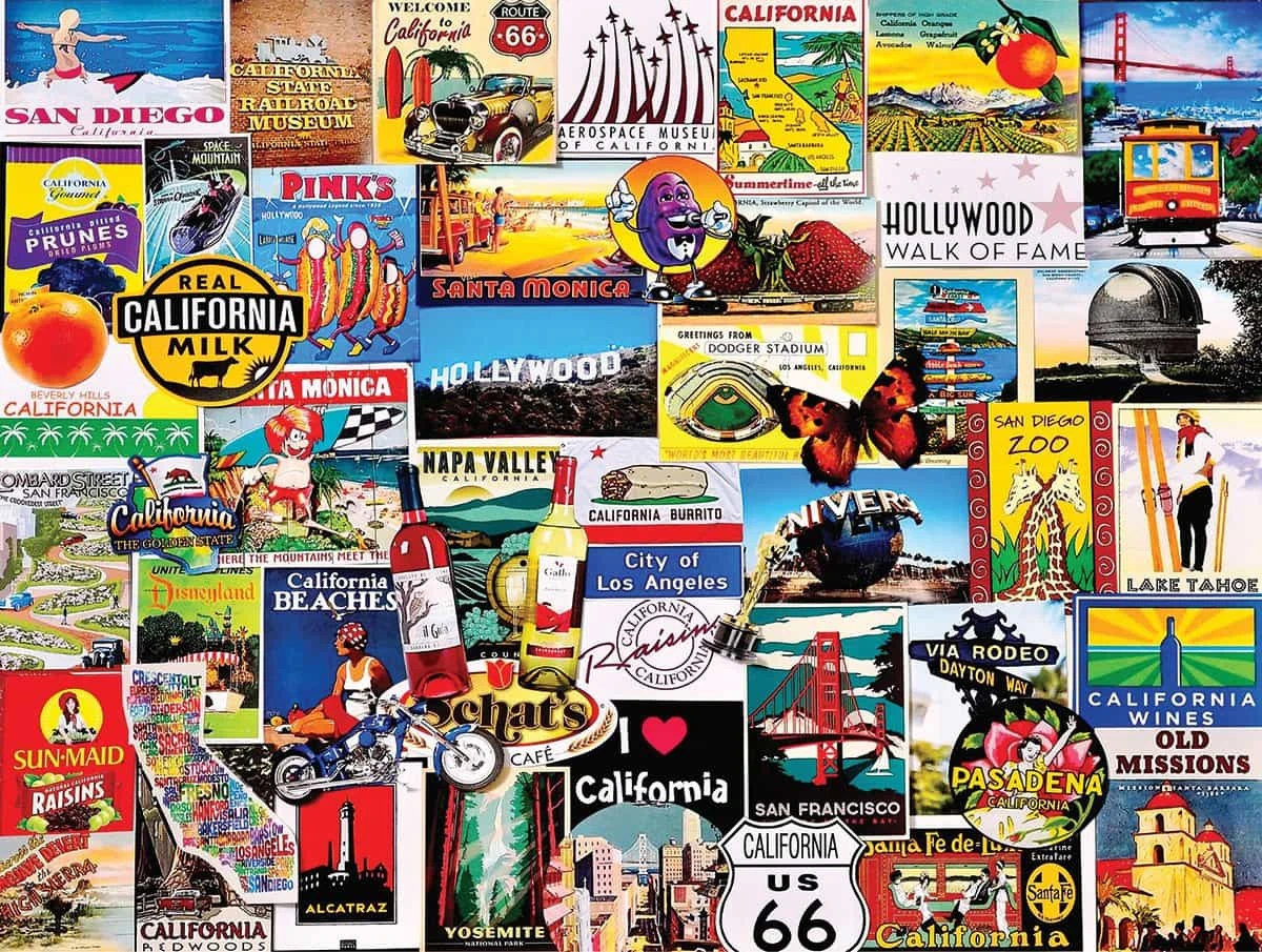 I Love California (1161pz) - 1000 Piece Jigsaw Puzzle 3 I Love California (1161pz) - 1000 Piece Jigsaw Puzzle