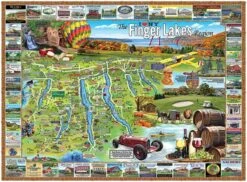 Finger Lakes (1182pz) - 1000 Piece Jigsaw Puzzle