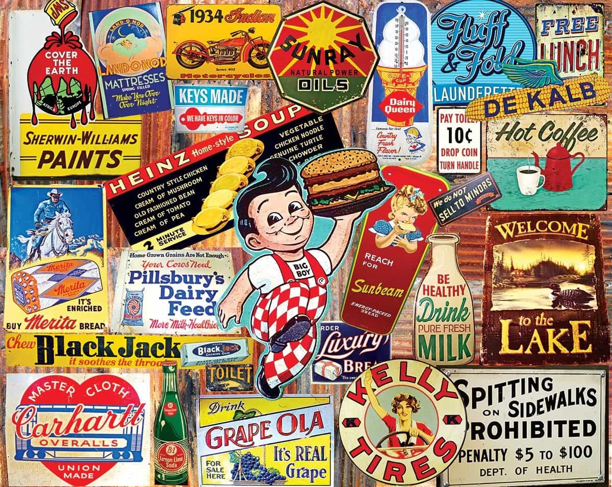 Vintage Signs (1189pz) - 1000 Pieces 3 Vintage Signs (1189pz) - 1000 Pieces