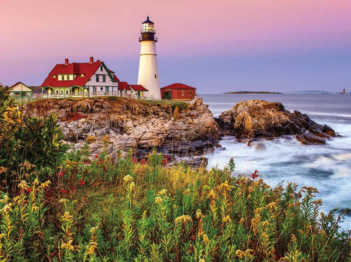 Maine Lighthouse (1207pz) - 1000 Piece Jigsaw Puzzle 3 Maine Lighthouse (1207pz) - 1000 Piece Jigsaw Puzzle