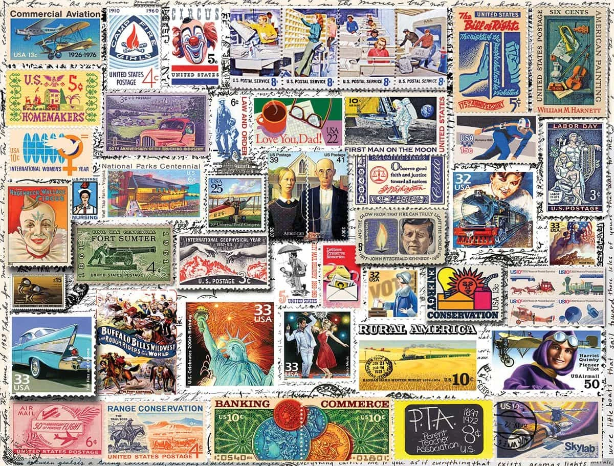 Classic Stamps (1238pz) - 500 Pieces 3 Classic Stamps (1238pz) - 500 Pieces
