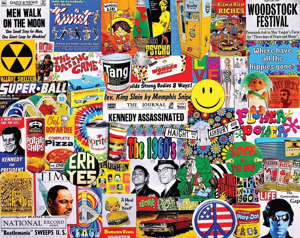 Life In The 60's (1282pz) - 1000 Piece Jigsaw Puzzle 3 Life In The 60's (1282pz) - 1000 Piece Jigsaw Puzzle