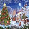 Village Christmas Tree (1287pz) - 1000 Piece Jigsaw Puzzle 2 Village Christmas Tree (1287pz) - 1000 Piece Jigsaw Puzzle -WHITE MOUNTAIN PUZZLES Sales 1287 village christmas tree 1200