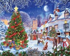 Village Christmas Tree (1287pz) - 1000 Piece Jigsaw Puzzle