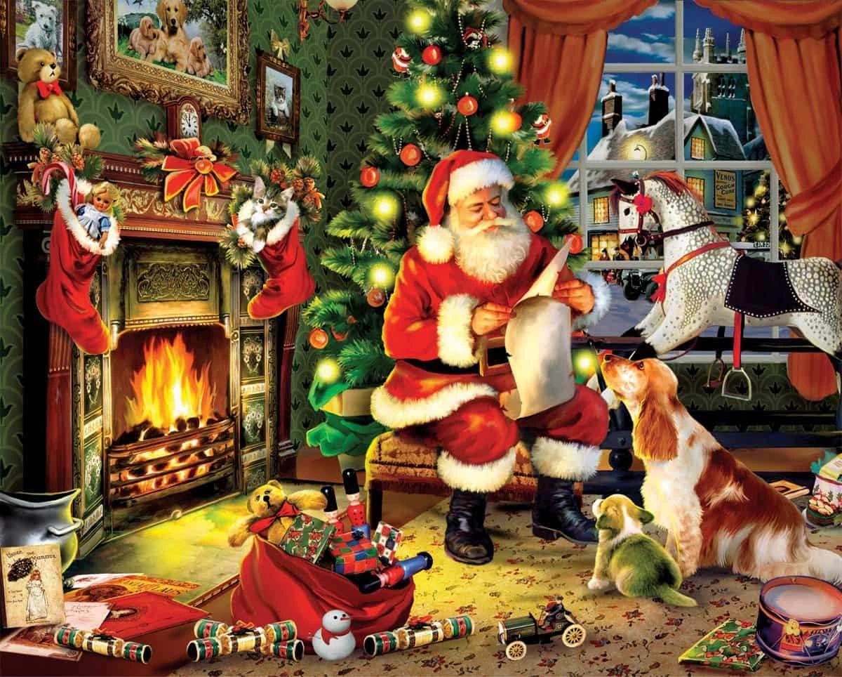Santa's List (1302pz) - 300 Piece Jigsaw Puzzle 3 Santa's List (1302pz) - 300 Piece Jigsaw Puzzle