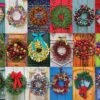 Holiday Wreaths (1326pz) - 500 Pieces 2 Holiday Wreaths (1326pz) - 500 Pieces -WHITE MOUNTAIN PUZZLES Sales 1326 Holiday Wreaths 1200