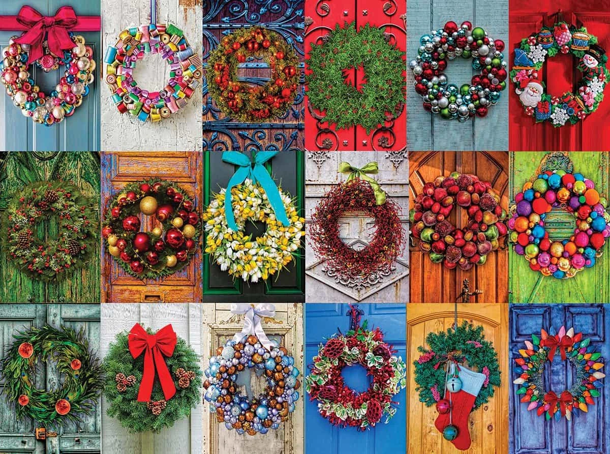 Holiday Wreaths (1326pz) - 500 Pieces 3 Holiday Wreaths (1326pz) - 500 Pieces