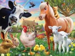 Farm Animals (1368pz) - 300 Piece Jigsaw Puzzle
