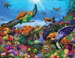 Amazing Sea Turtles (1369pz) - 300 Piece Jigsaw Puzzle