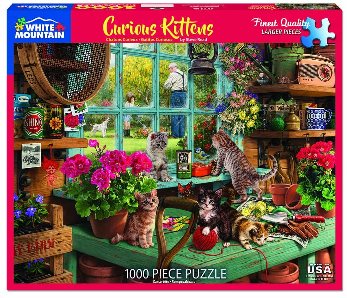 Curious Kittens (1414pz) - 1000 Piece Jigsaw Puzzle 3 Curious Kittens (1414pz) - 1000 Piece Jigsaw Puzzle