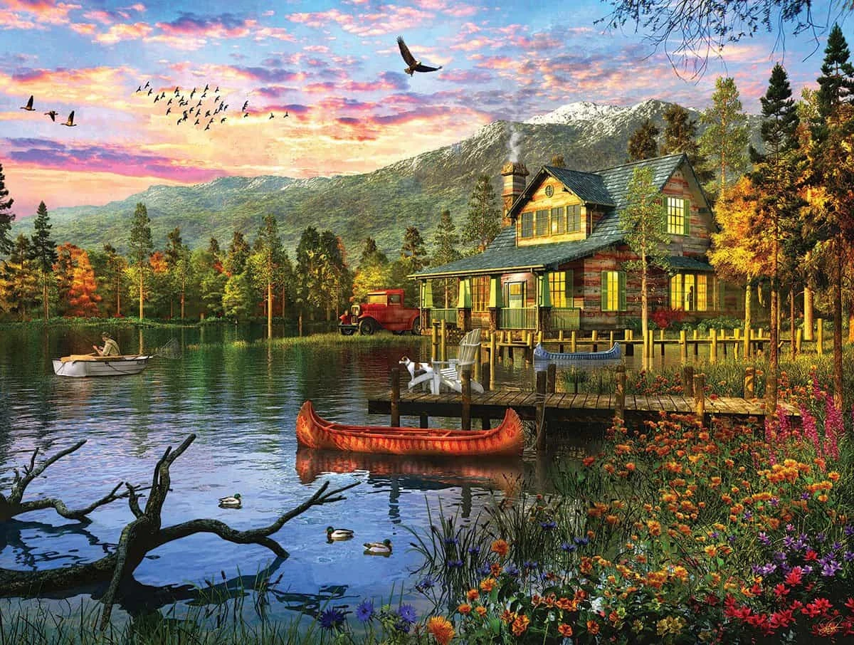 Sunset Cabin (1416pz) - 500 Pieces 3 Sunset Cabin (1416pz) - 500 Pieces