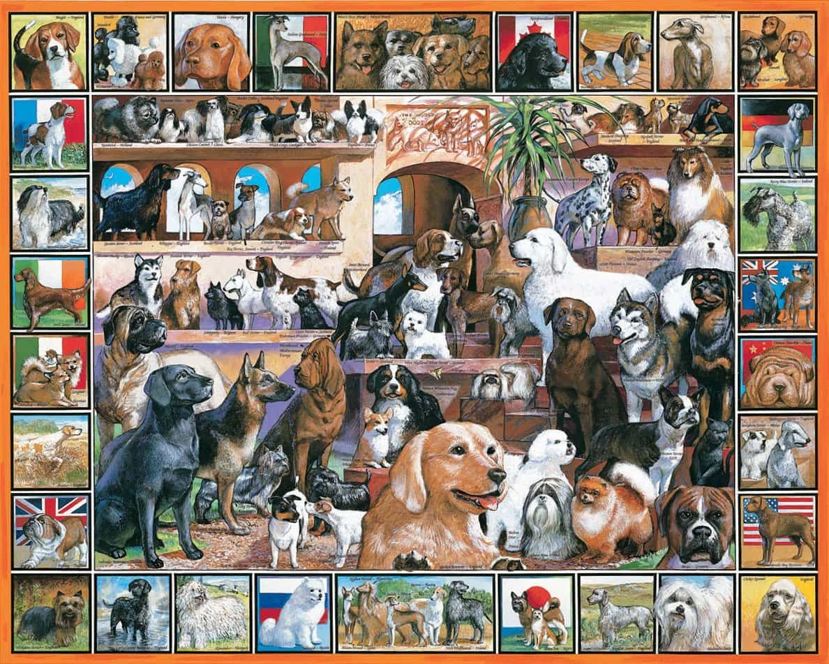 World Of Dogs (141pz) - 1000 Piece Jigsaw Puzzle 3 World Of Dogs (141pz) - 1000 Piece Jigsaw Puzzle