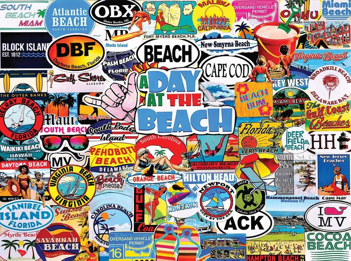 A Day At The Beach (1448pz) - 1000 Pieces 3 A Day At The Beach (1448pz) - 1000 Pieces