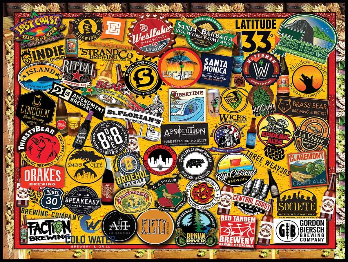 California Craft Beer (1454pz) - 1000 Piece Jigsaw Puzzle 3 California Craft Beer (1454pz) - 1000 Piece Jigsaw Puzzle