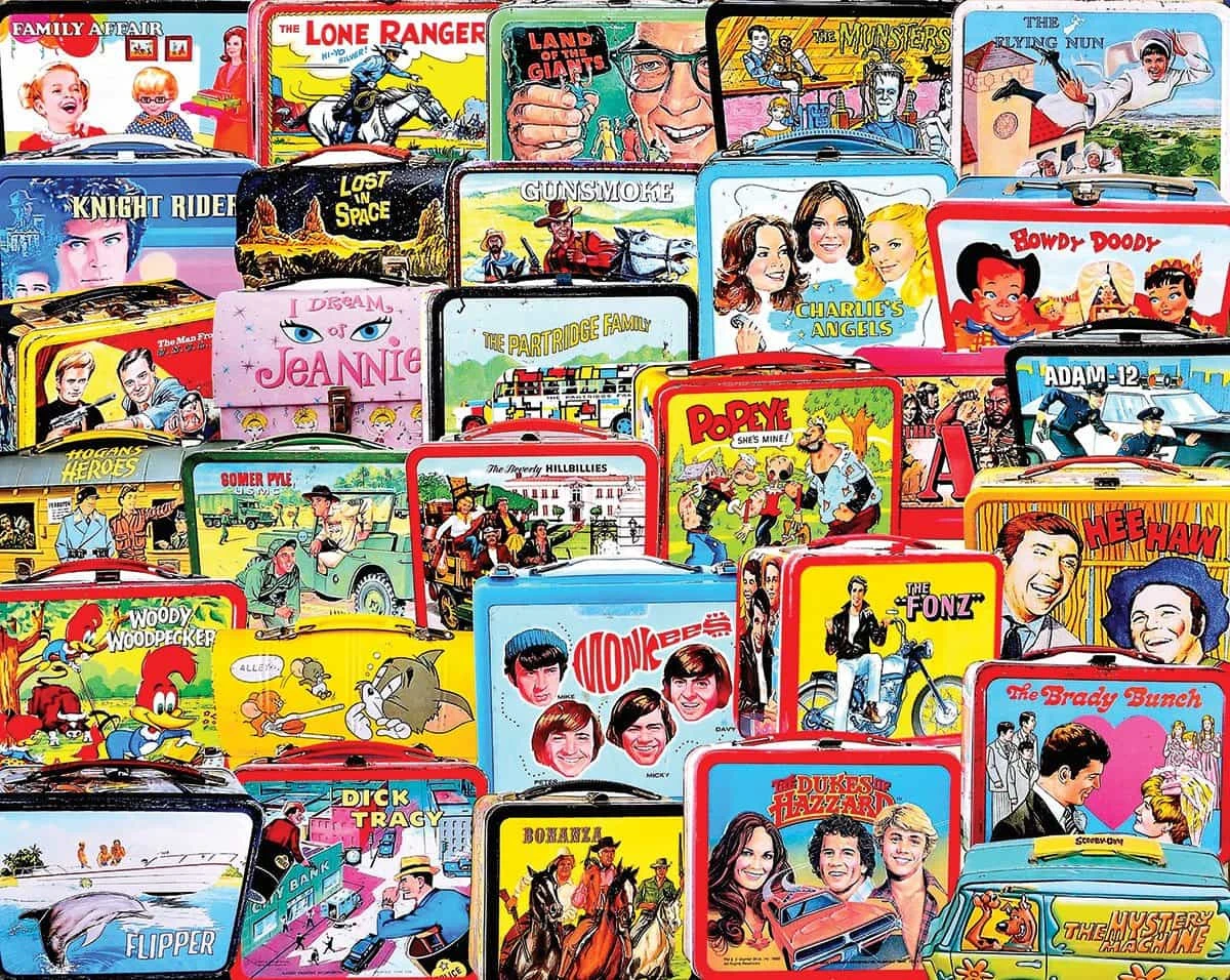 TV Lunch Boxes (1471pz) - 1000 Piece Jigsaw Puzzle 3 TV Lunch Boxes (1471pz) - 1000 Piece Jigsaw Puzzle