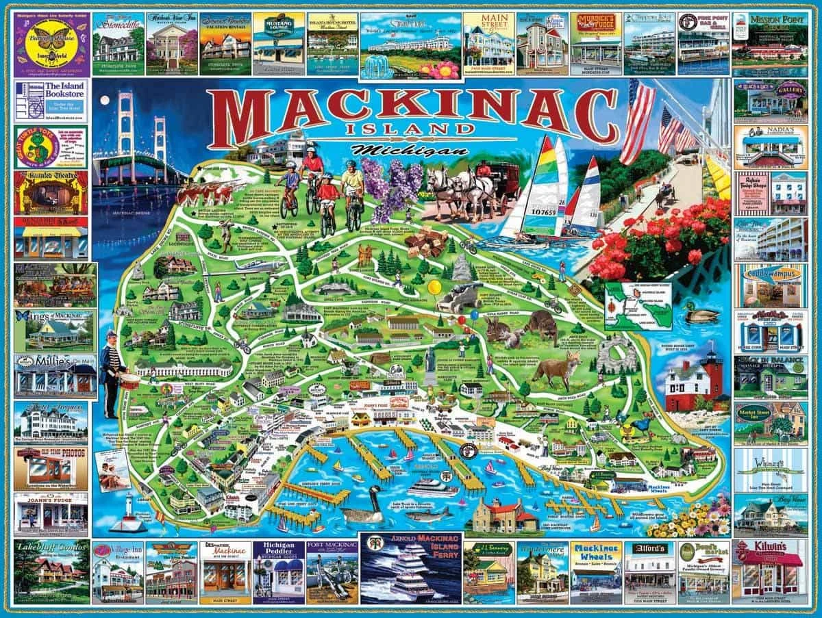 Mackinac Island (468pz) - 1000 Piece Jigsaw Puzzle 3 Mackinac Island (468pz) - 1000 Piece Jigsaw Puzzle