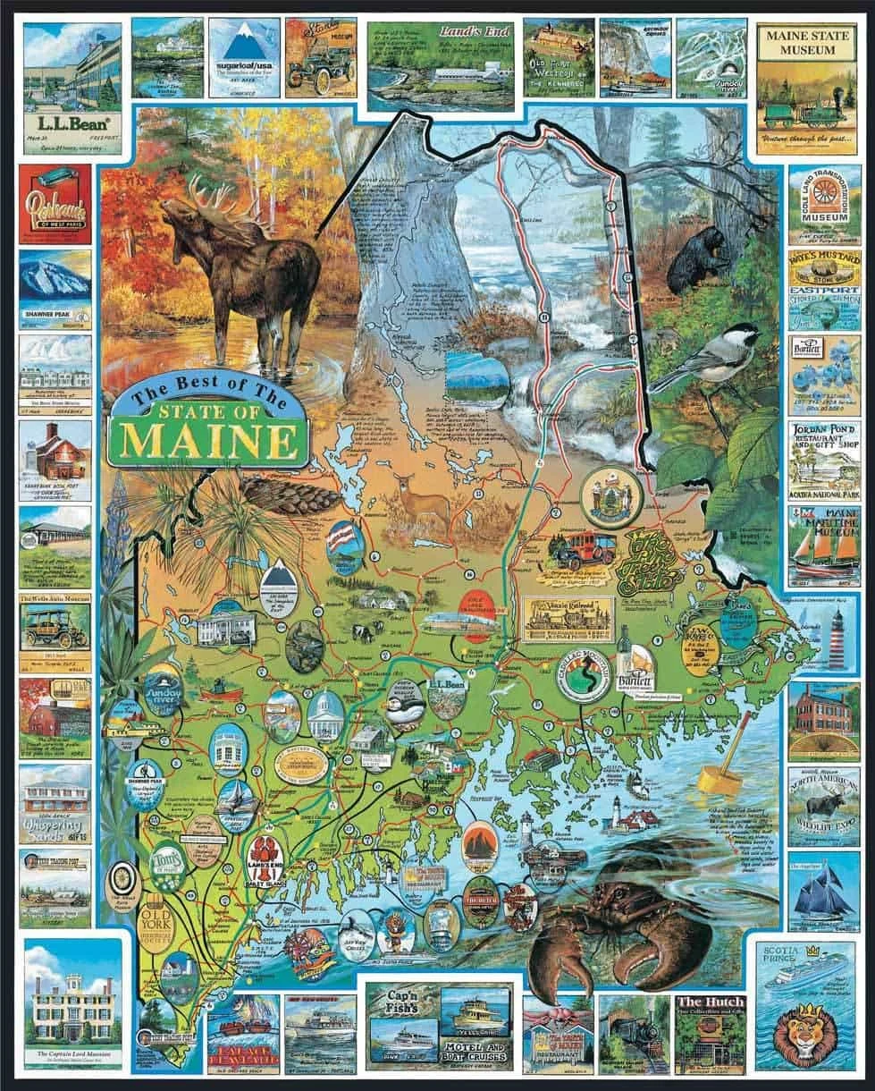 Best Of Maine (94pz) - 1000 Piece Jigsaw Puzzle 3 Best Of Maine (94pz) - 1000 Piece Jigsaw Puzzle