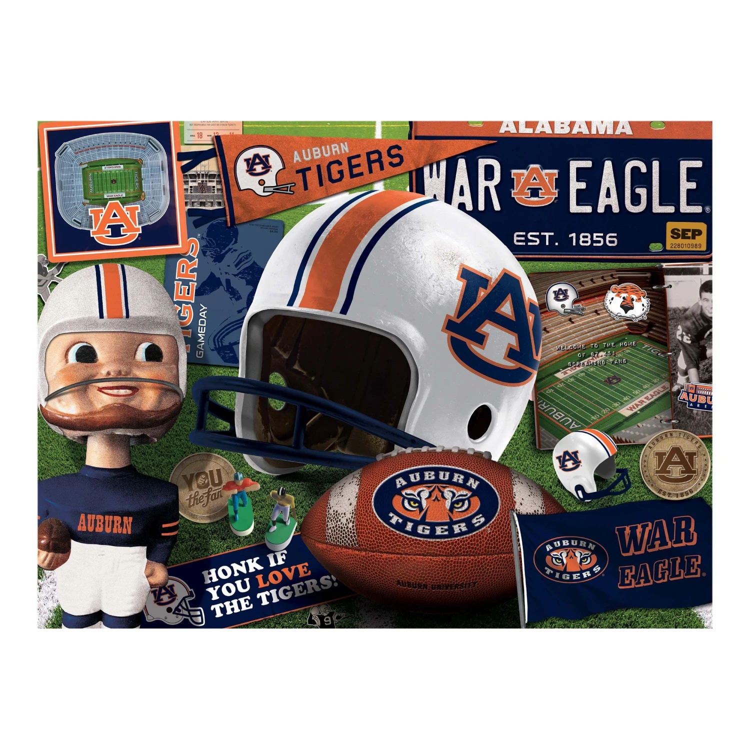 Auburn Tigers Retro Series (950240) - 500 Pieces 3 Auburn Tigers Retro Series (950240) - 500 Pieces