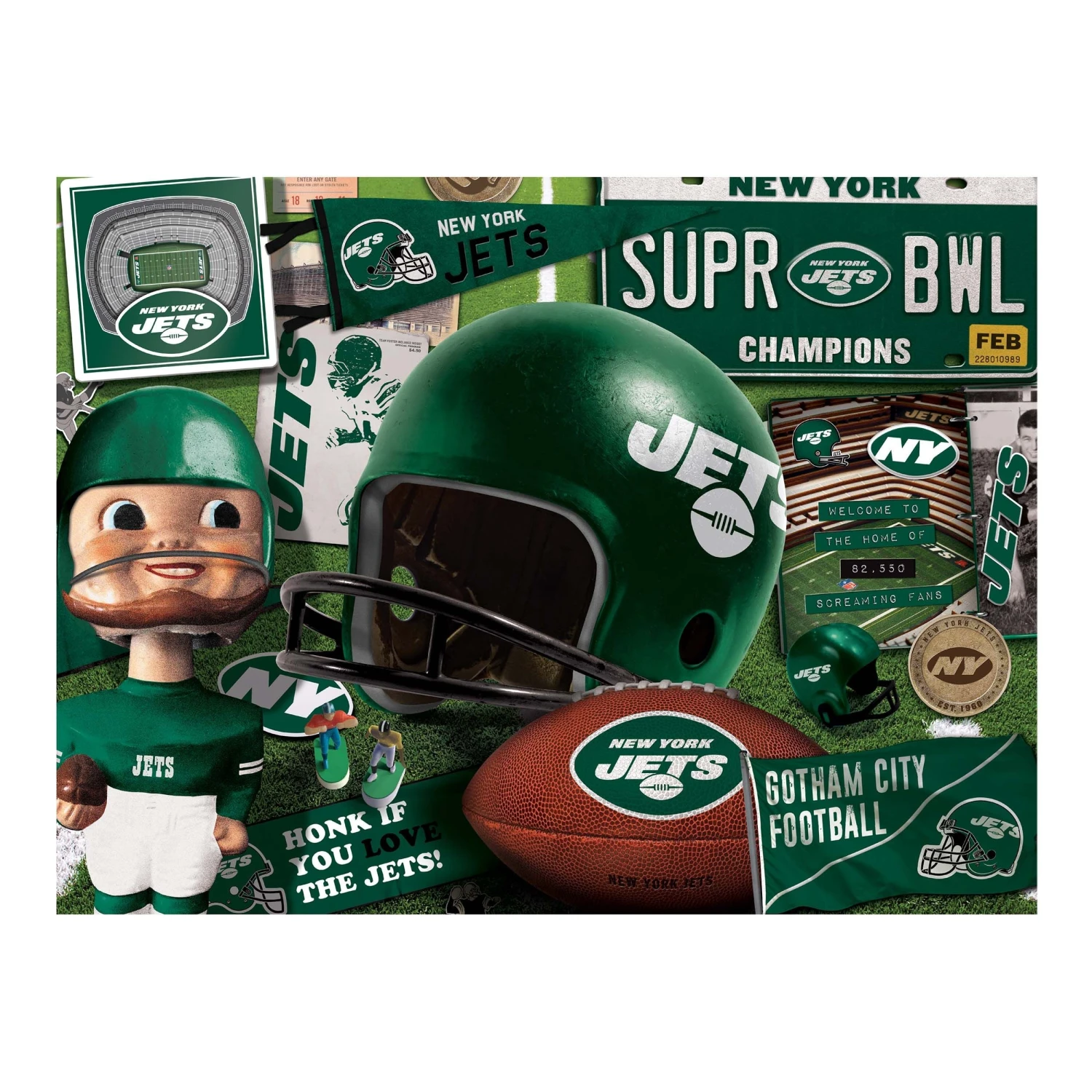 NY Jets - Retro (951445) - 500 Pieces 3 NY Jets - Retro (951445) - 500 Pieces