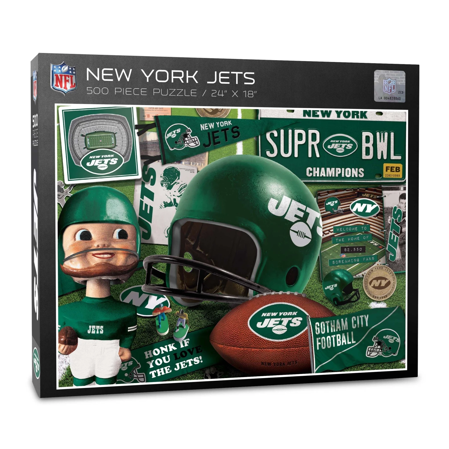NY Jets - Retro (951445) - 500 Pieces 4 NY Jets - Retro (951445) - 500 Pieces - Image 2